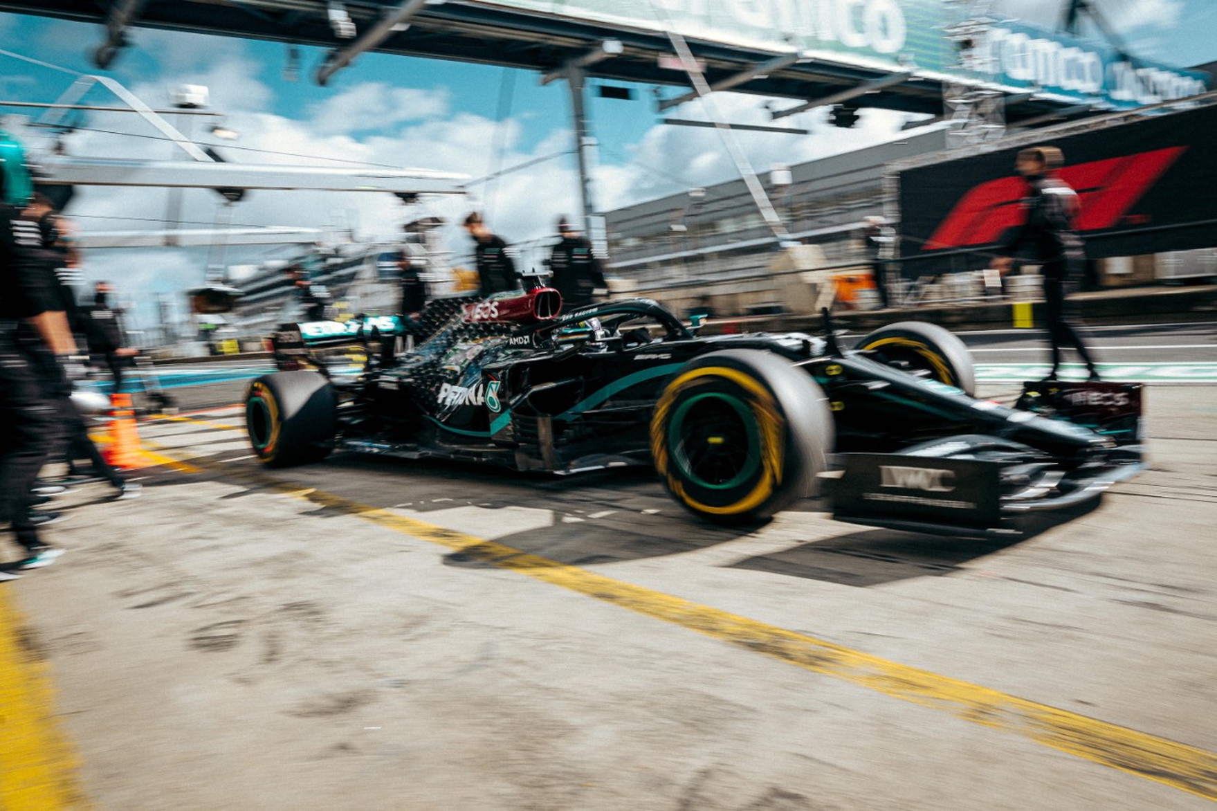 Mercedes F1 car in 2020